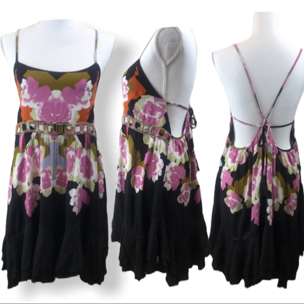 Free People Floral Sweet Lucy Slip Dress Size S